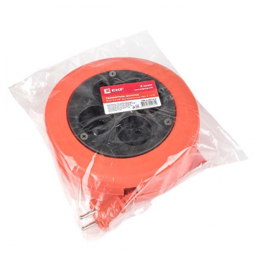 Удлинитель-рулетка 4х5м без заземл. 10А IP20 2.3кВт ПВС 2х0.75 PROxima EKF UBR-6-257-4-5 UBR-6-257-4-5