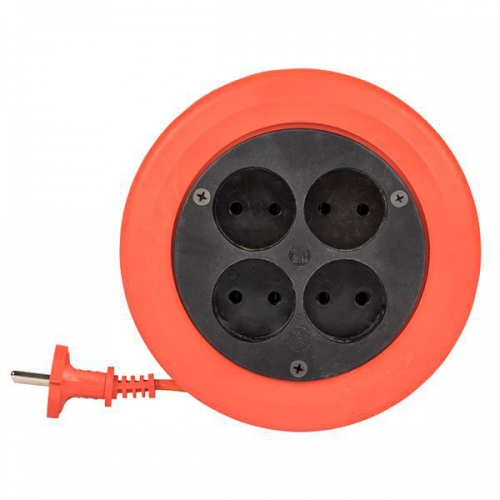 Удлинитель-рулетка 4х5м без заземл. 10А IP20 2.3кВт ПВС 2х0.75 PROxima EKF UBR-6-257-4-5 UBR-6-257-4-5