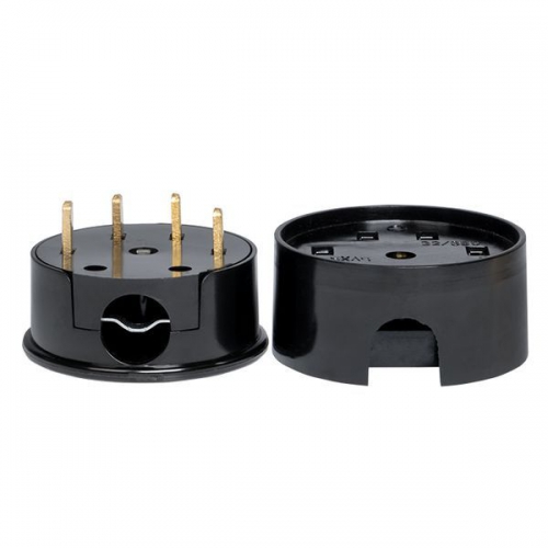 Разъем 1-м ОП РШ-ВШ 32А IP20 3P+PE 380В карболит. черн. PROxima EKF AS-380-O-04 AS-380-O-04