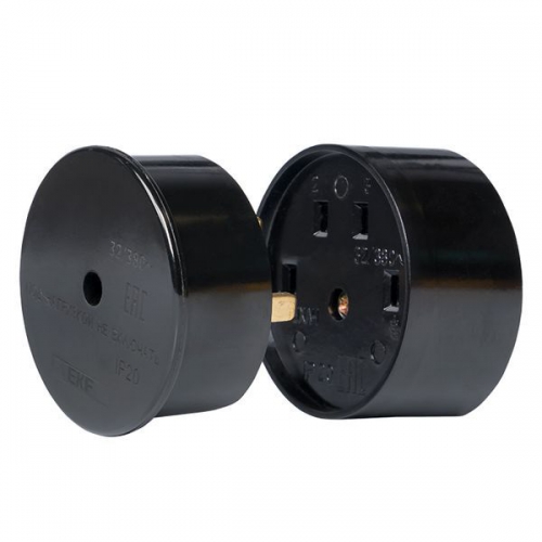 Разъем 1-м ОП РШ-ВШ 32А IP20 3P+PE 380В карболит. черн. PROxima EKF AS-380-O-04 AS-380-O-04