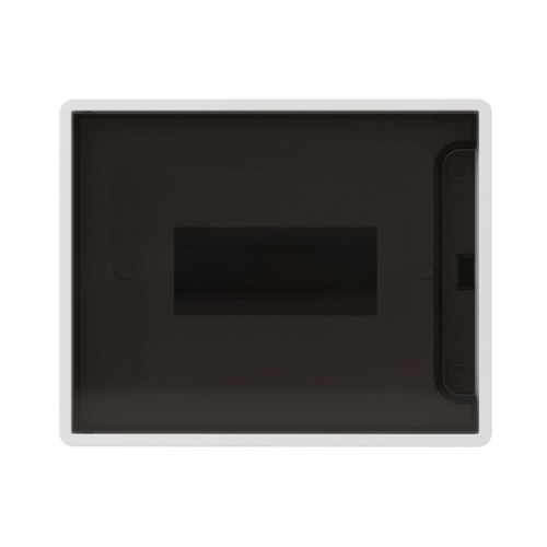 Щиток 8 мод. настенный FRAME с тонированной дверцей с 2 шинами PEN на 6 и 8 отв. бел. DKC F08W1WD F08W1WD