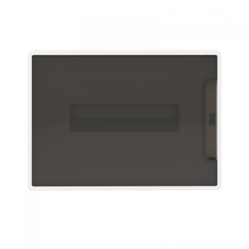 Щиток встраиваемый FRAME 12мод с тонированной дверцей с 2 шинами PEN на 6 и 8 отверст. бел. DKC F12B1WD F12B1WD