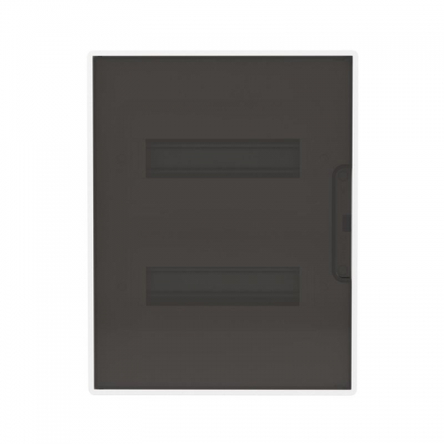 Щиток встраиваемый FRAME 24мод с тонированной дверцей с 4 шинами PEN (2шт на 8 отверст. и 2шт на 6 отверст.) бел. DKC F24B1WD F24B1WD