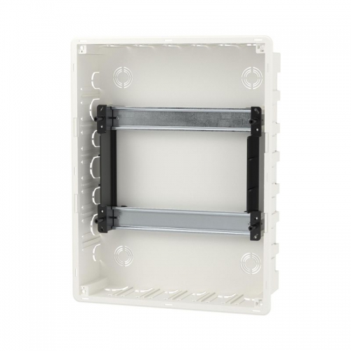 Щиток встраиваемый FRAME 24мод с тонированной дверцей с 4 шинами PEN (2шт на 8 отверст. и 2шт на 6 отверст.) бел. DKC F24B1WD F24B1WD