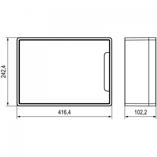 Щиток настенный FRAME 18мод. с бел. дверцей с 2 шинами PEN на 8 и 10 отверст. бел. DKC F18W1WW F18W1WW