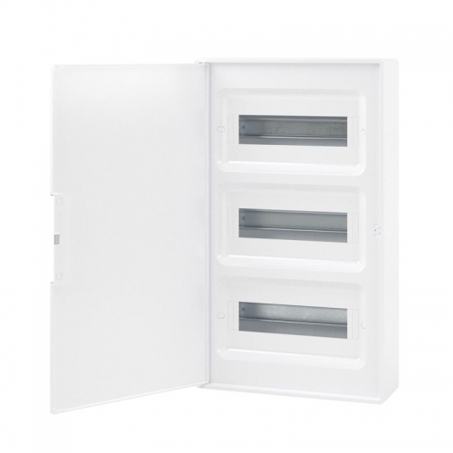 Щиток настенный FRAME 36мод. с бел. дверцей с 4 шинами PEN (2шт на 8 отверст. и 2шт на 10 отверст.) бел. DKC F36W1WW F36W1WW