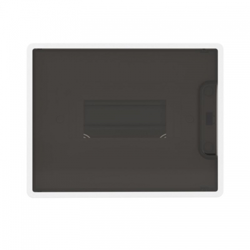 Щиток встраиваемый 8мод. IP41 с тонированной дверцей с 2 шинами PEN на 6 и 8 отверст. бел. DKC F08B1WD F08B1WD