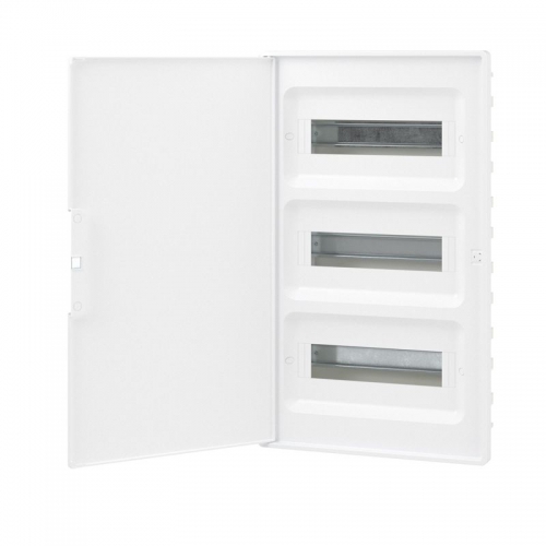 Щиток встраиваемый FRAME 36мод. с бел. дверцей с 4 шинами PEN (2шт на 8 отверст. и 2шт на 10 отверст.) бел. DKC F36B1WW F36B1WW
