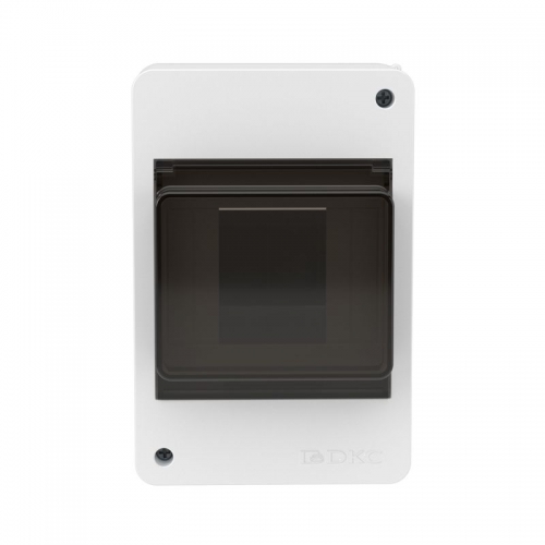 Щиток настенный 4мод. с тонированной дверцей бел. DKC F04W0WD F04W0WD