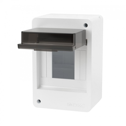 Щиток настенный 4мод. с тонированной дверцей бел. DKC F04W0WD F04W0WD