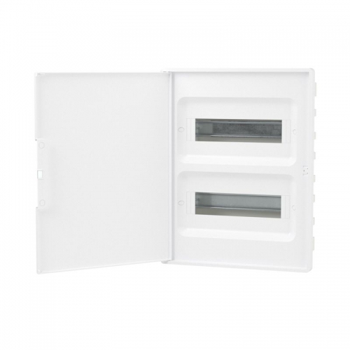 Щиток встраиваемый 24мод. с бел. дверцей с 4 шинами PEN (2шт на 8 отверст. и 2шт на 6 отверст.) бел. DKC F24B1WW F24B1WW