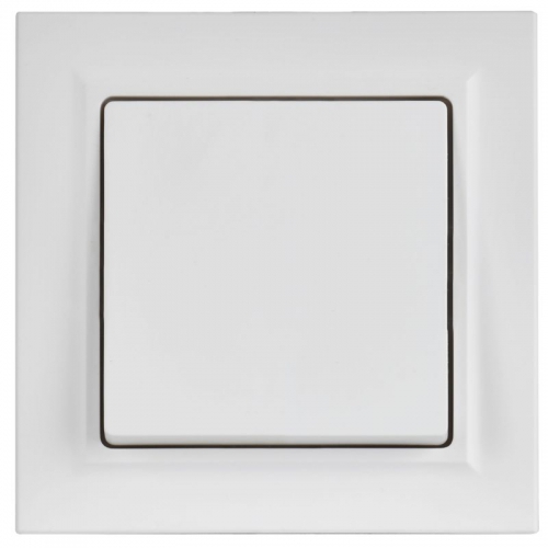 Выключатель 1-кл. СП BRITE ВСР10-1-0-БрАБ 10А в сборе арктич. бел. IEK BR-V10-0-10-K91-F BR-V10-0-10-K91-F