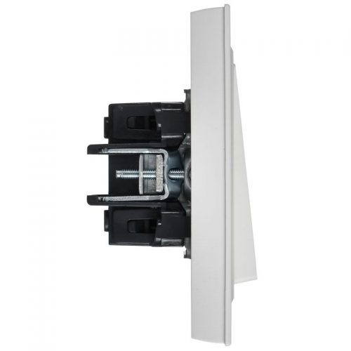 Выключатель 1-кл. СП BRITE ВСР10-1-0-БрАБ 10А в сборе арктич. бел. IEK BR-V10-0-10-K91-F BR-V10-0-10-K91-F