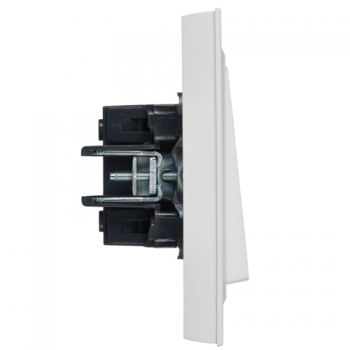 Выключатель 2-кл. СП BRITE ВСР10-2-0-БрАБ 10А в сборе арктич. бел. IEK BR-V20-0-10-K91-F BR-V20-0-10-K91-F