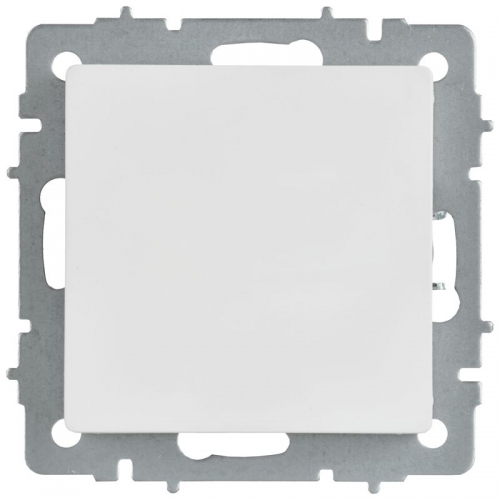 Заглушка BRITE МЗ10-БрАБ с суппортом механизм арктич. бел. IEK BR-PL10-K91 BR-PL10-K91