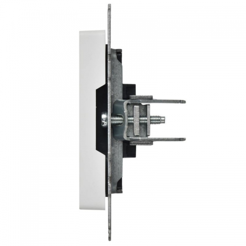 Заглушка BRITE МЗ10-БрАБ с суппортом механизм арктич. бел. IEK BR-PL10-K91 BR-PL10-K91