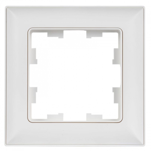 Рамка 1-м BRITE РУ-1-БрАБ арктич. бел./бел. IEK BR-M12-12-K91 BR-M12-12-K91