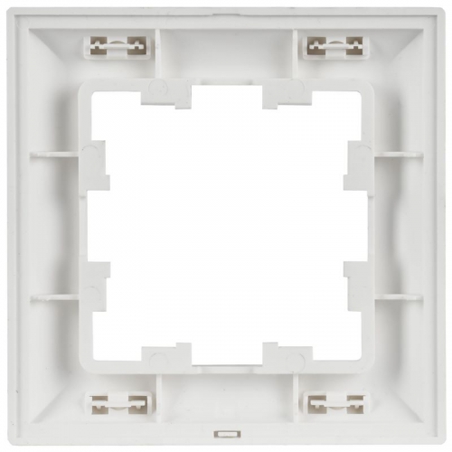 Рамка 1-м BRITE РУ-1-БрАБ арктич. бел./бел. IEK BR-M12-12-K91 BR-M12-12-K91