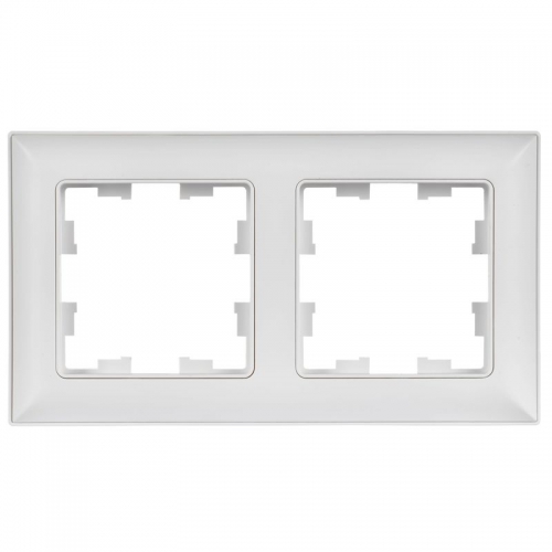 Рамка 2-м BRITE РУ-2-БрАБ арктич. бел./бел. IEK BR-M22-12-K91 BR-M22-12-K91