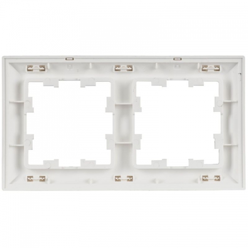 Рамка 2-м BRITE РУ-2-БрАБ арктич. бел./бел. IEK BR-M22-12-K91 BR-M22-12-K91