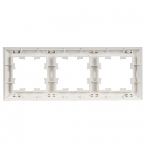 Рамка 3-м BRITE РУ-3-БрАБ арктич. бел./бел. IEK BR-M32-12-K91 BR-M32-12-K91