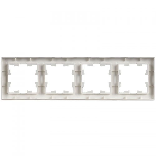 Рамка 4-м BRITE РУ-4-БрАБ арктич. бел. IEK BR-M42-K91 BR-M42-K91