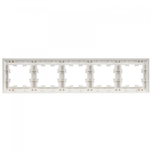 Рамка 5-м BRITE РУ-5-БрАБ арктич. бел./бел. IEK BR-M52-12-K91 BR-M52-12-K91