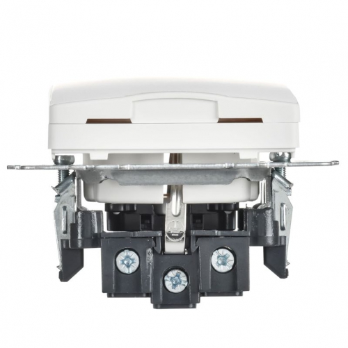 Розетка BRITE РСбш10-3-БрАБ 16А IP20 с заземл. защ. шторки с крышкой механизм арктич. бел. IEK BR-R16-16-K91 BR-R16-16-K91