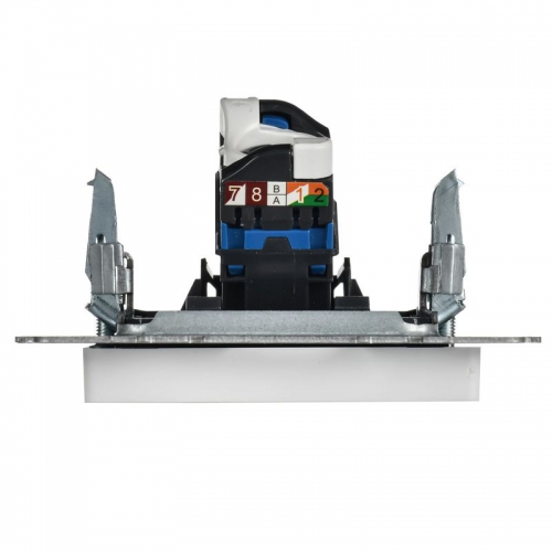 Розетка компьютерная СП BRITE РК10-БрАБ RJ45 кат.5E механизм арктич. бел. IEK BR-K10-1-K91 BR-K10-1-K91