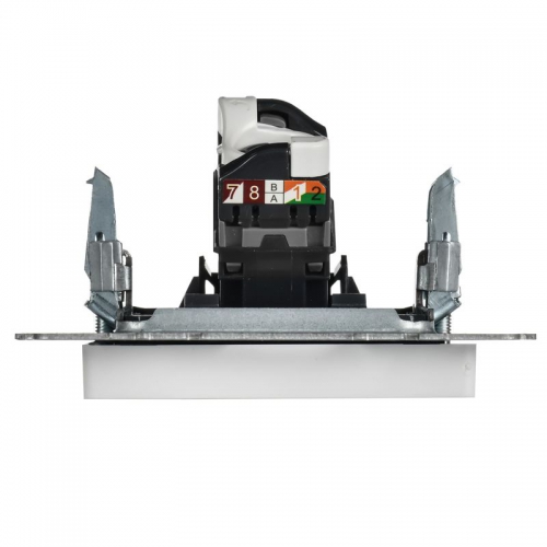 Розетка компьютерная СП BRITE РК11-БрАБ RJ45 кат.6 механизм арктич. бел. IEK BR-K10-2-K91 BR-K10-2-K91