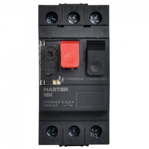 Пускатель ПРК32-6.3 In6.3А Ir4-6.3А Ue 660В KARAT IEK DMS11-D63 DMS11-D63