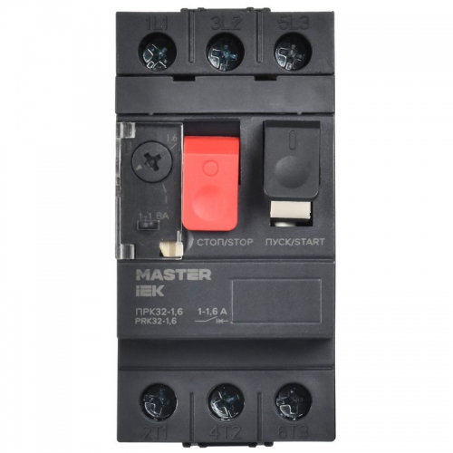 Пускатель ПРК32-1.6 In1.6А Ir1.0-1.6А Ue 660В KARAT IEK DMS11-D16 DMS11-D16