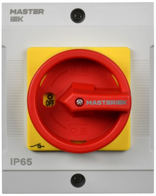 Переключатель кулачковый 10А (сх. 10) в боксе закрытая рукоятка авар. IEK MI-CS22-010-010 MI-CS22-010-010