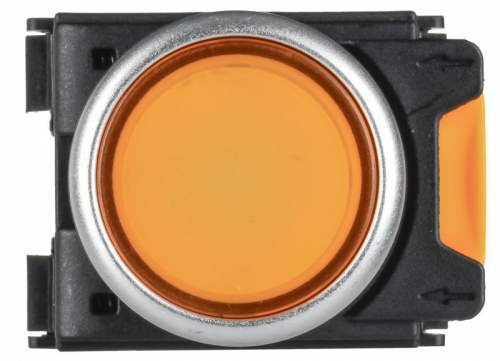 Кнопка d22мм 1НО+1НЗ MASTER с подсветкой и фиксацией желт. IEK MI-BT60-11TD-3-11-K05 MI-BT60-11TD-3-11-K05