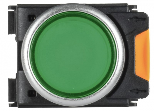 Кнопка d22мм 1НО+1НЗ MASTER с подсветкой и фиксацией зел. IEK MI-BT60-11TD-3-11-K06 MI-BT60-11TD-3-11-K06