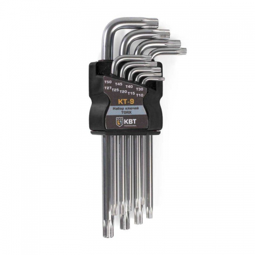 Набор ключей TORX КТ-9 (Т10-Т50) КВТ 79202 79202