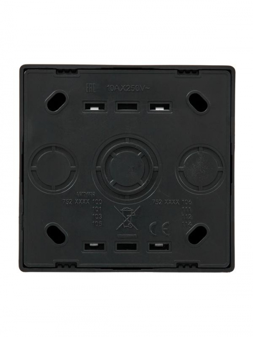 Выключатель 1-кл. ОП LETO черн. бархат LEZARD 752-4200-100 752-4200-100