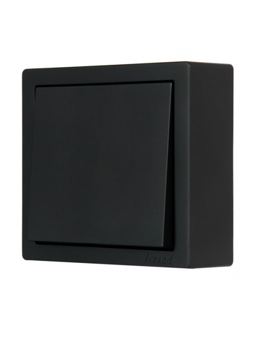 Выключатель 1-кл. ОП LETO черн. бархат LEZARD 752-4200-100 752-4200-100