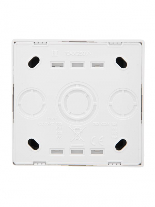 Выключатель 2-кл. ОП LETO бел. LEZARD 752-0200-101 752-0200-101