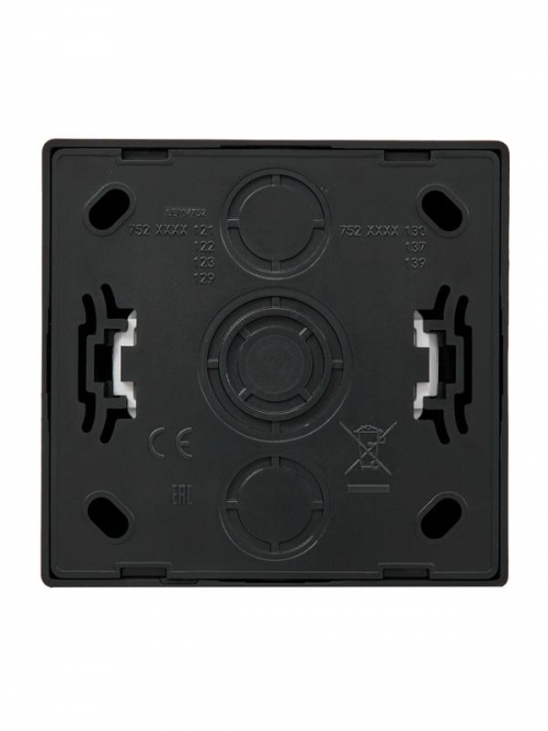 Розетка 1-м ОП LETO с заземл. ПБТ черн. бархат LEZARD 752-4200-122B 752-4200-122B