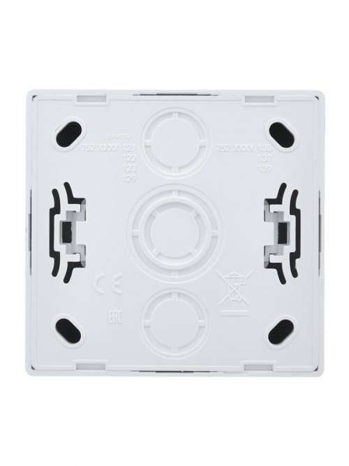 Розетка 1-м ОП LETO с заземл. ПБТ бел. LEZARD 752-0200-122B 752-0200-122B