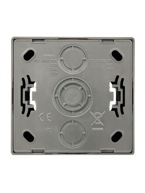 Розетка 1-м ОП LETO с заземл. ПБТ платина LEZARD 752-3500-122B 752-3500-122B