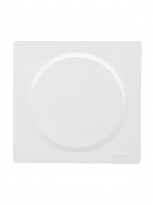 Розетка 1-м ОП LETO с заземл. с крышкой LETO ПБТ бел. LEZARD 752-0200-123B 752-0200-123B