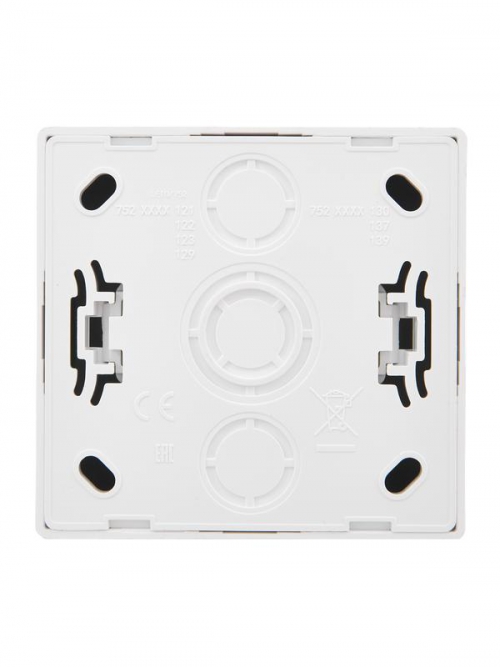 Розетка 1-м ОП LETO с заземл. с крышкой LETO ПБТ бел. LEZARD 752-0200-123B 752-0200-123B