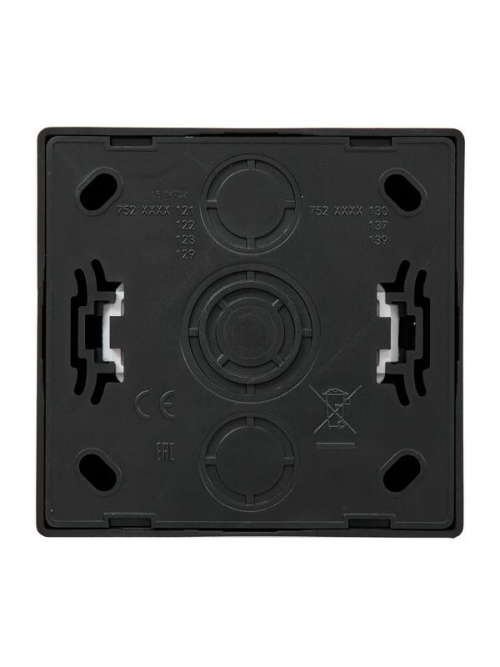 Розетка 1-м ОП LETO с заземл. с крышкой LETO ПБТ черн. бархат LEZARD 752-4200-123B 752-4200-123B