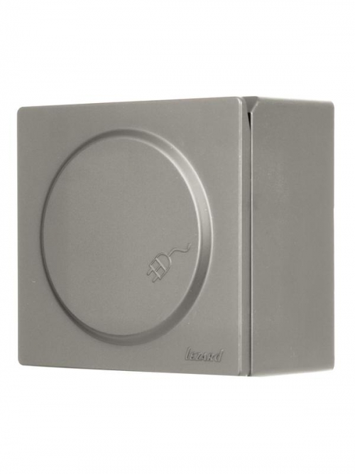 Розетка 1-м ОП LETO с заземл. с крышкой LETO ПБТ платина LEZARD 752-3500-123B 752-3500-123B