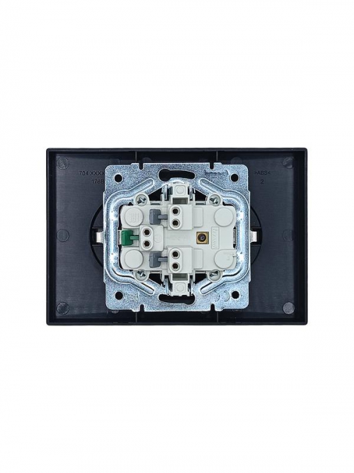 Розетка 2-мест. б/з СП ZIMA IP20 16А ПБТ безвинт. зажим черн. бархат LEZARD 704-4200-128BQC 704-4200-128BQC