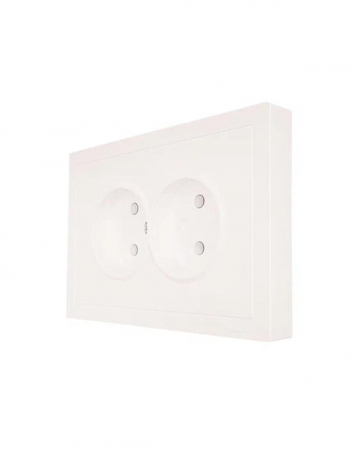 Розетка 2-мест. б/з СП ZIMA IP20 16А ПБТ безвинт. зажим слон. кость LEZARD 704-9000-128BQC 704-9000-128BQC