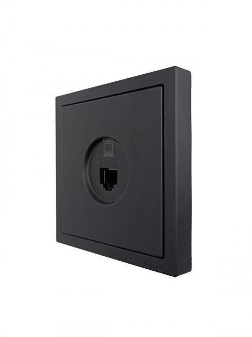 Розетка компьютерная 1-мест. СП ZIMA IP20 черн. бархат LEZARD 704-4288-140 704-4288-140