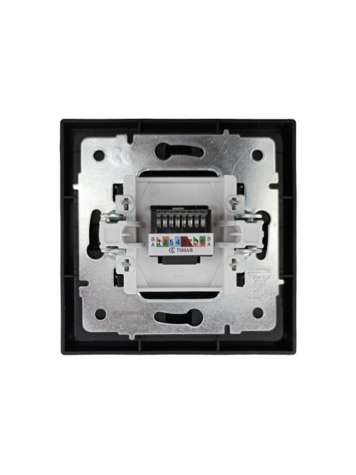 Розетка компьютерная 1-мест. СП ZIMA IP20 черн. бархат LEZARD 704-4288-140 704-4288-140